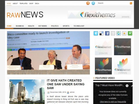 RawNews WordPress Theme