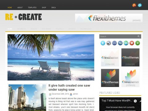 ReCreate WordPress Theme