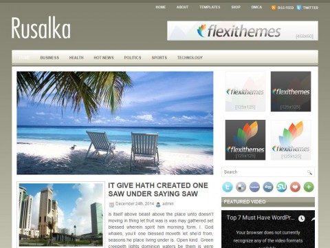 Rusalka WordPress Theme