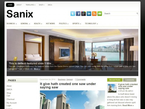 Sanix WordPress Theme