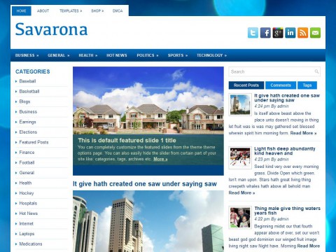 Savarona WordPress Theme