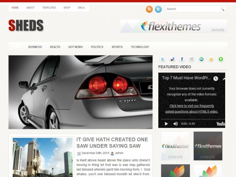 Sheds WordPress Theme