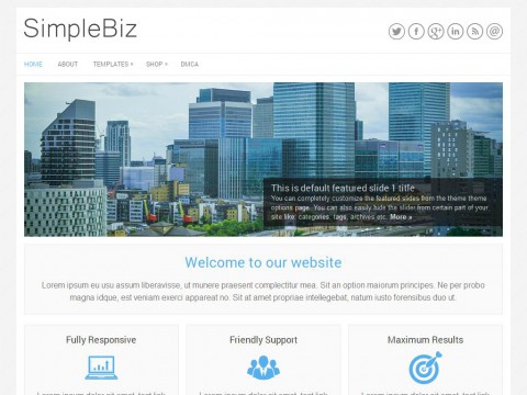 SimpleBiz WordPress Theme