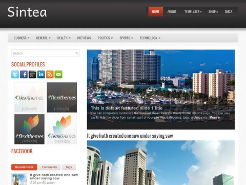 Sintea WordPress Theme