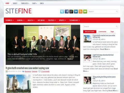 Sitefine WordPress Theme