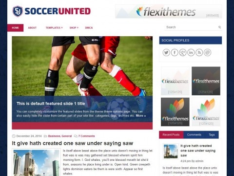 SoccerUnited WordPress Theme