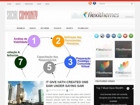 SocialCommunity WordPress Theme