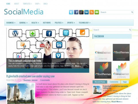 SocialMedia WordPress Theme