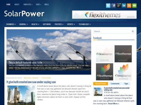 SolarPower WordPress Theme