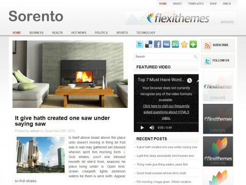 Sorento WordPress Theme