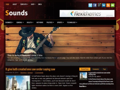 Sounds WordPress Theme