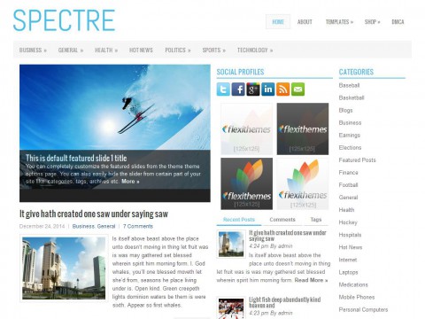 Spectre WordPress Theme