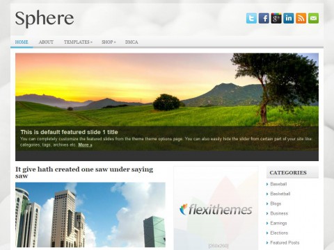 Sphere WordPress Theme