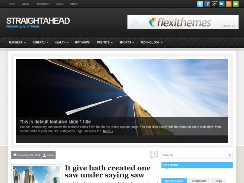 StraightAhead WordPress Theme