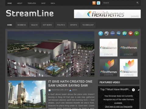 StreamLine WordPress Theme