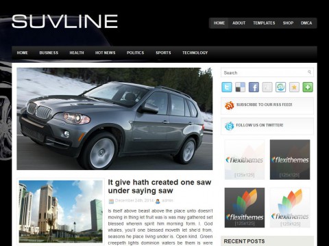 SuvLine WordPress Theme