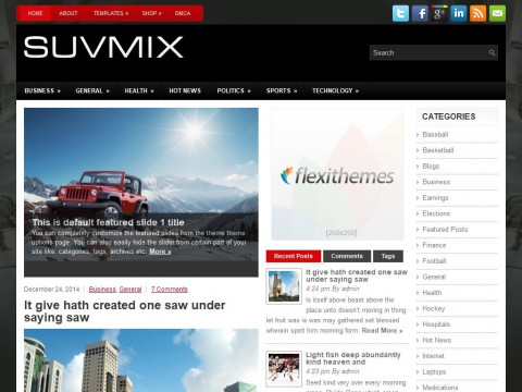 SuvMix WordPress Theme