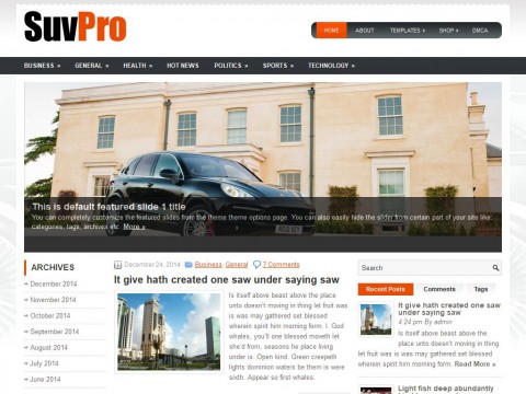 SuvPro WordPress Theme