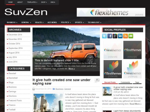 SuvZen WordPress Theme