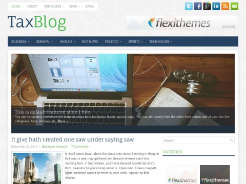 TaxBlog WordPress Theme