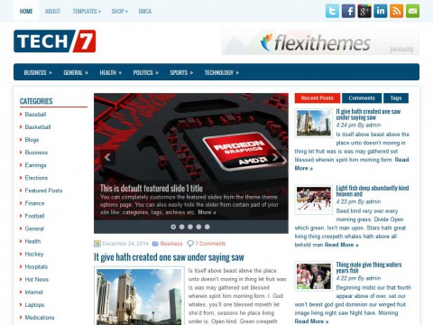 TechSeven WordPress Theme