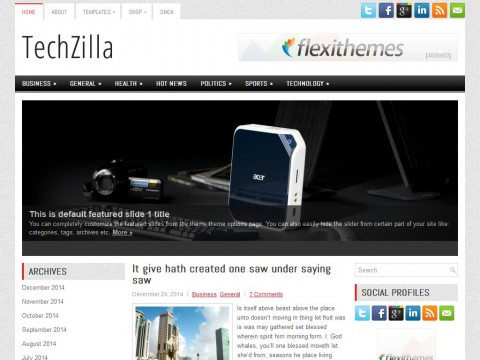 TechZilla WordPress Theme