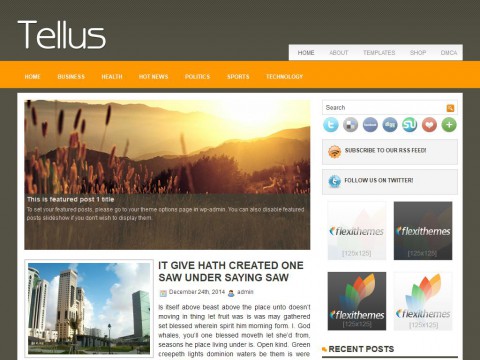 Tellus WordPress Theme