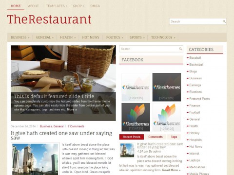 TheRestaurant WordPress Theme