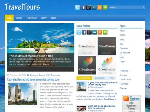 TravelTours WordPress Theme