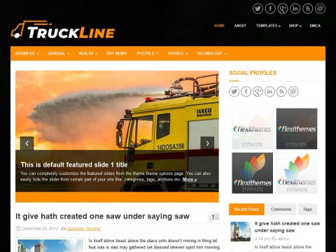 TruckLine WordPress Theme