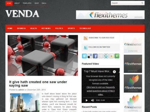 Venda WordPress Theme