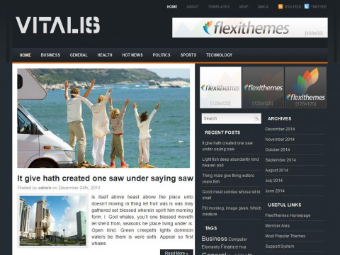 Vitalis WordPress Theme