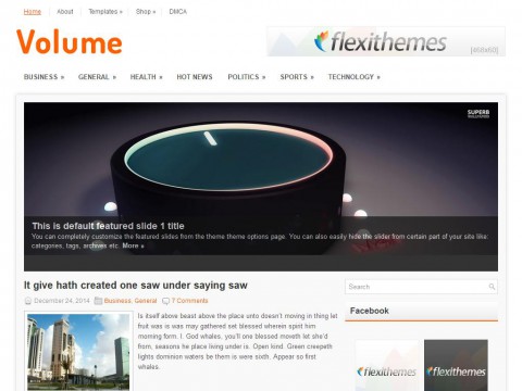 Volume WordPress Theme