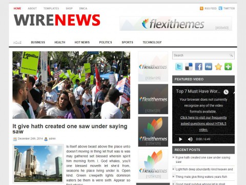 Wire News WordPress Theme