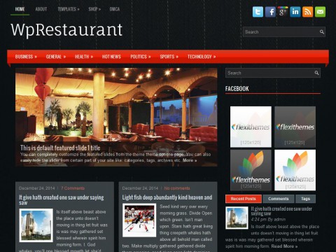 WpRestaurant WordPress Theme