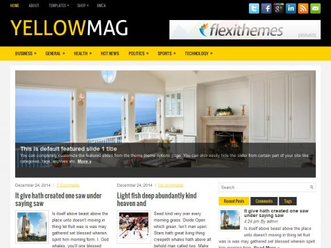 YellowMag WordPress Theme