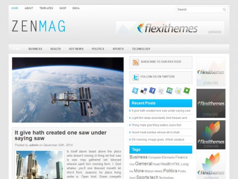 ZenMag WordPress Theme