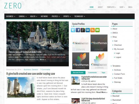 Zero WordPress Theme