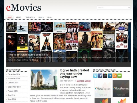 eMovies WordPress Theme