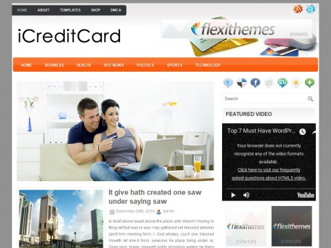 iCreditCard WordPress Theme