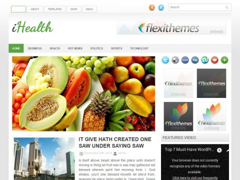 iHealth WordPress Theme