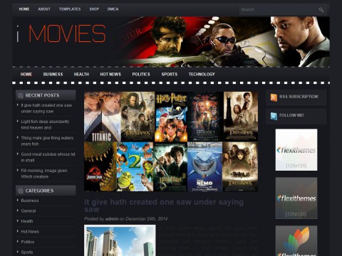 iMovies WordPress Theme