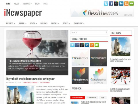 iNewspaper WordPress Theme