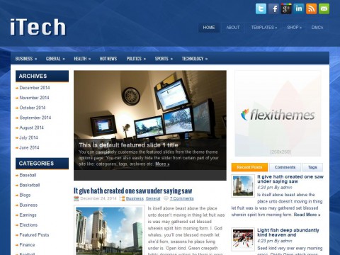 iTech WordPress Theme