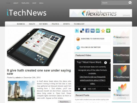 iTechNews WordPress Theme