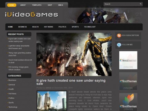 iVideoGames WordPress Theme