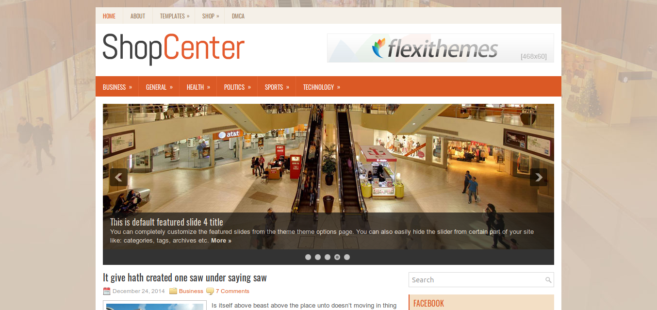 ShopCenter WordPress Theme