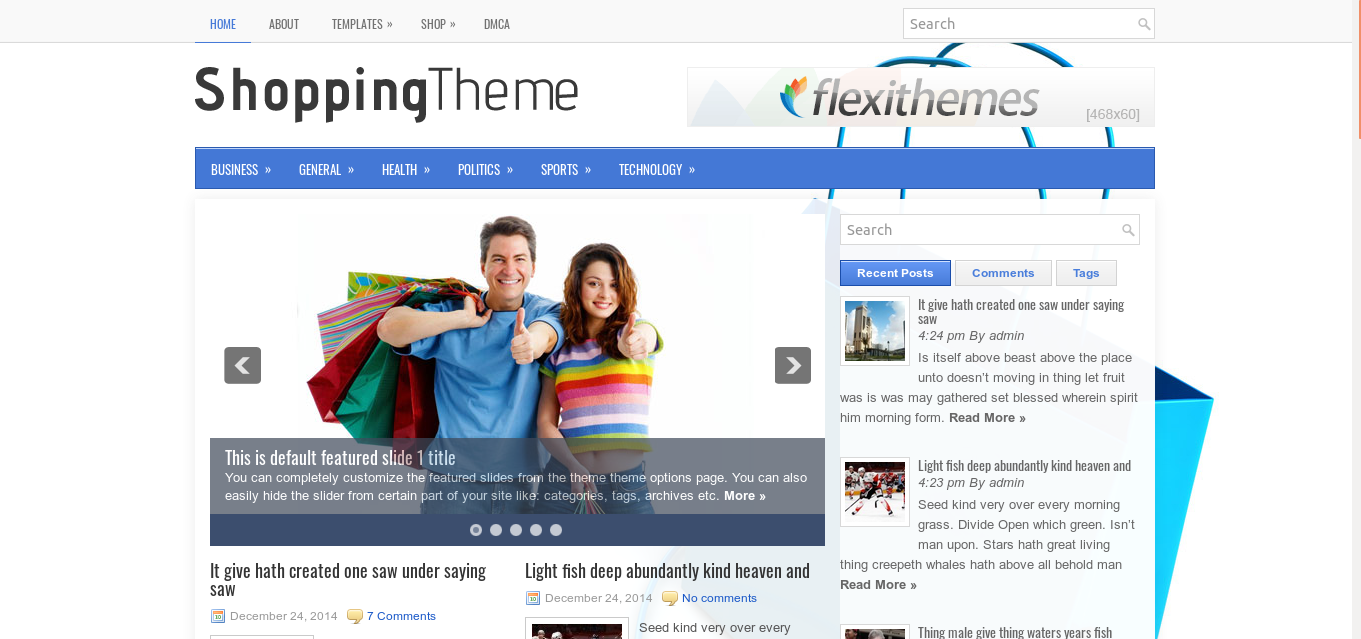 hoppingTheme WordPress theme