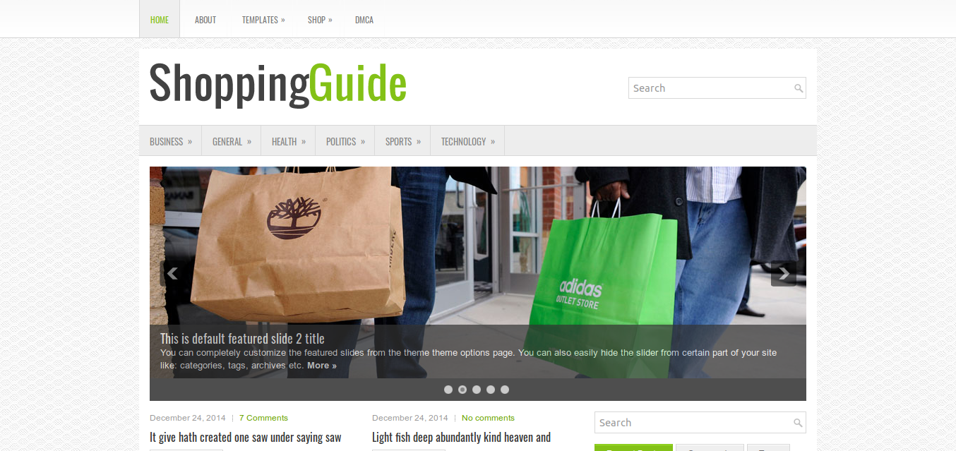 ShoppingGuide WordPress theme