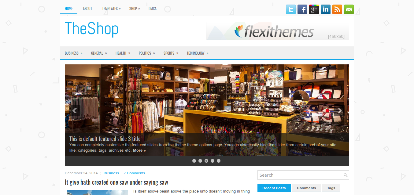 TheShop WordPress theme